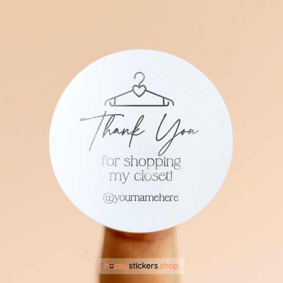 Thank You For Shopping My Closet Stickers with Name • Poshmark Stickers - Picture 17 of 17